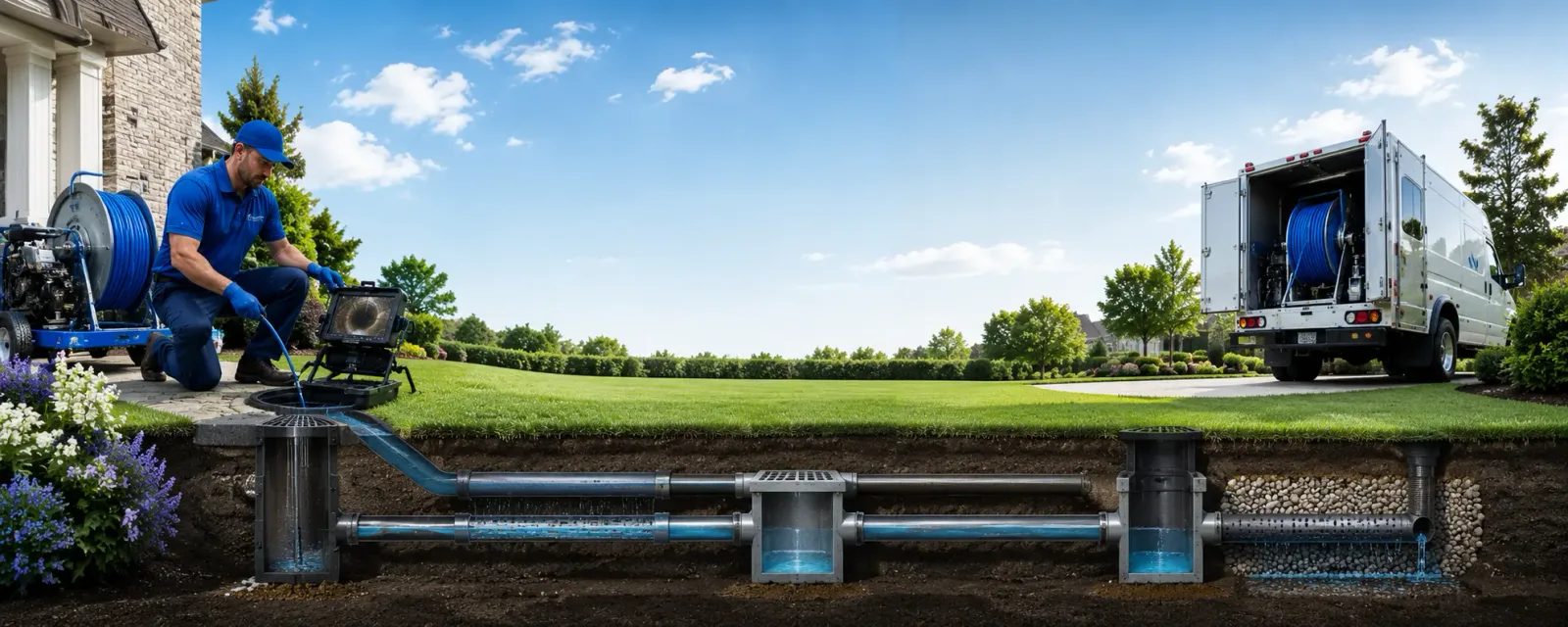 Outdoor drain cleaning information for Millington, NJ